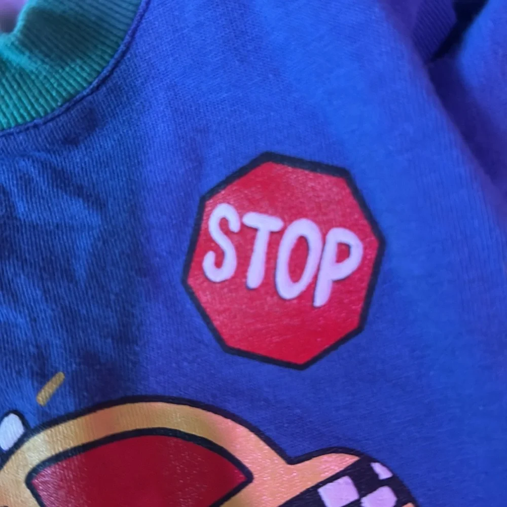 Vintage‎ Jet Set Babies Romper Primary Color “Louie the Taxi” 9 Months
